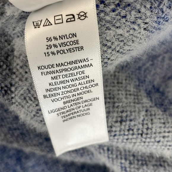 Rachel Zoe Soft & Cozy Plaid Double Breasted Cardigan Blazer Jacket blue Size L - Picture 4 of 4